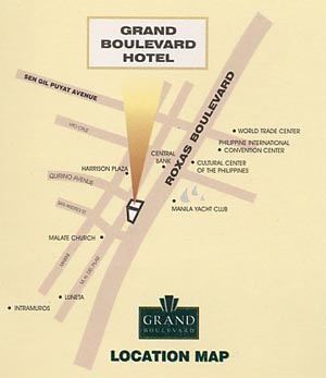 Grand Boulevard Hotel Sofitel Manila Location Map
