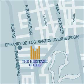 The Heritage Hotel Location Map